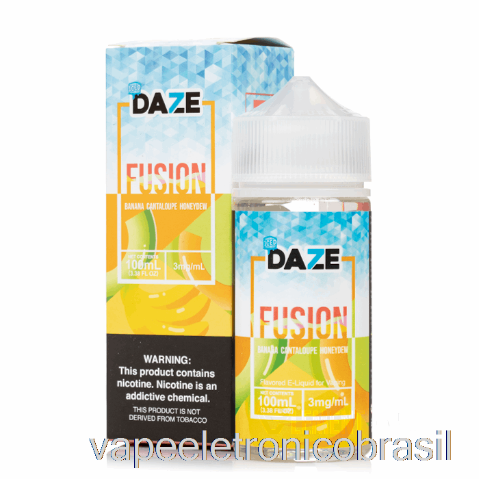 Vape Vaporesso Banana Gelada Melão Mel - 7 Daze Fusion - 100ml 6mg